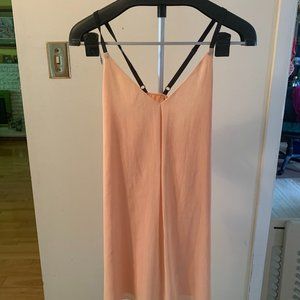 Alice + Olivia Peach Summer Midi Dress - Size XS